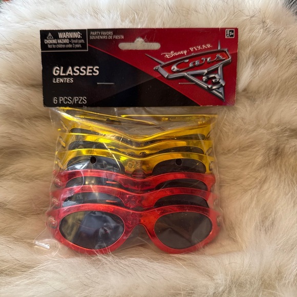 Disney Other - 2017 NIP Disney Pixar Cars 3 - 6pc Children’s Plastic Sunglasses